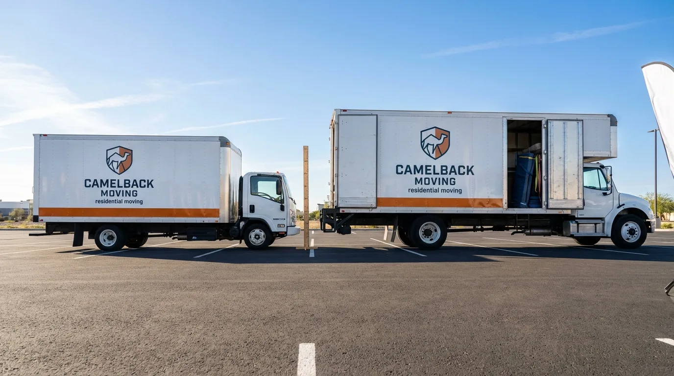 Moving truck size capacity guide in Morton